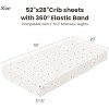 LISM 52"x28" Crib Sheets for Standard Crib Mattress set of 2 - 4 of 4