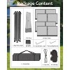 12x12 FT Gazebo Outdoor Canopy Tent, with Mosquito Netting, 4 Sandbags & Wheeled Bag, Double Tiers & Mesh Netting, for Backyard - 4 of 4