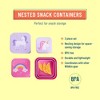 Wildkin Nested Snack Containers for Kids - 3 of 4