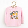 The Juniper Shop Flowers and Butterflies Toddler Long Sleeve Tee - 4T - Pink - 3 of 4