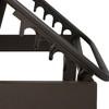 Outdoor Adjustable Chaise Aluminum Lounge Chair Brown - Crestlive Products: Patio Pool Furniture, Water-Resistant - 4 of 4
