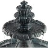 John Timberland Hampton Rustic 4 Tier Cascading Outdoor Floor Water Fountain with LED Light 56 3/4" for Yard Garden Patio Deck Porch Exterior Balcony - 3 of 4