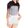 LA LEELA Women's Summer Swimsuit Cover Up Short Pool Beach Wrap Skirt Swimwear Bikini Cover-ups Dress One Size Short Black - 3 of 4