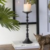 D4" x 13.5" Decorative Iron Candle Holder, Intricate Spindle Design, Classic Farmhouse Accent-- Frevyn - 2 of 4