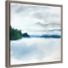 Amanti Art Shades of Blue Horizon by Tiffany Blaise Canvas Wall Art Print Framed 16 x 16-in. - 2 of 4