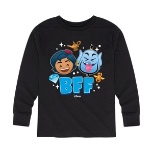 Boys' - Disney - Aladdin Emoji Long Sleeve Graphic T-Shirt - 1 of 4