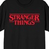 Stranger Things Classic Logo Tee – Black Short Sleeve T-Shirt - 2 of 4