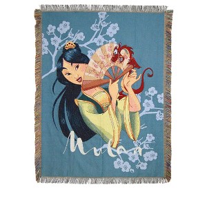 Northwest Disney Princess Woven Tapestry Throw Blanket, 48" x 60", Tradition - 1 of 1