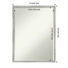 Amanti Art Shiplap White Narrow Petite Bevel Wood Bathroom Wall Mirror 25 x 19 in. - 4 of 4