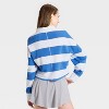 Women's Game Day Striped Cropped Long Sleeve Polo T-Shirt - JoyLab™ - 2 of 3
