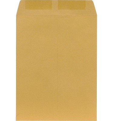 HITOUCH BUSINESS SERVICES Gummed Catalog Envelopes 10"L x 13"H Brown 100/Box SPL534750