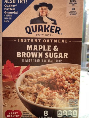 Quaker, Instant Oatmeal, Maple & Brown Sugar, 1.69 oz