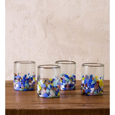 VivaTerra Riviera Recycled Glass Tumblers, Set of 4