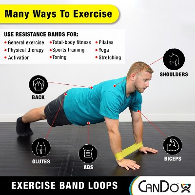 CanDo Resistance Exercise Band Loop, Gold -Heavy 15 Jamaica Ubuy