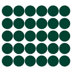 Unique Bargains Self-Adhesive Waterproof PVC Classroom Round Floor Sticker 30 Pcs - 1 of 4