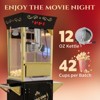 FONTOI 6/8/10/12/16/20 OZ Popcorn Machine with Cart Stainless Steel Kettle Heated Warming Deck and Old Maids Drawer for Easy Cleanup - 4 of 4