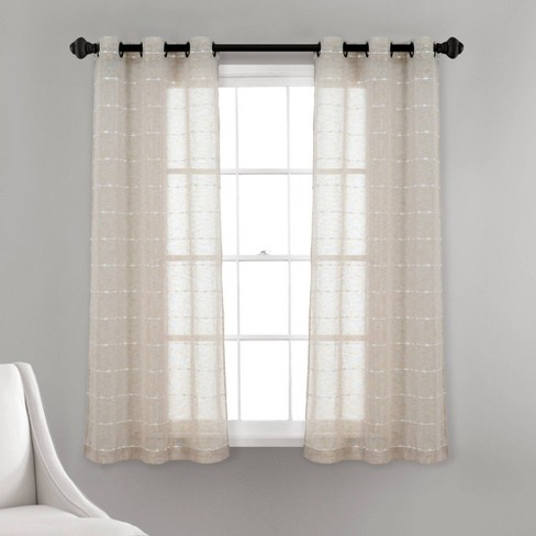 Grommet Sheer Window Curtain Panels, 63 Inch Sheer Curtains Target