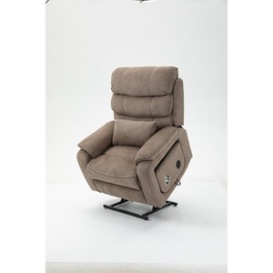 Leisure PU Leather/Velvet Electric Lift Chair, Relaxation Sofa Chair Electric Recliner for the Elderly RE- ModernLuxe - 1 of 4
