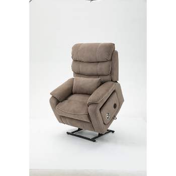 Leisure PU Leather/Velvet Electric Lift Chair, Relaxation Sofa Chair Electric Recliner for the Elderly RE- ModernLuxe