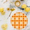 Jen Du Vintage Yellow Orange Flowers Cutting Board - Round - 2 of 3
