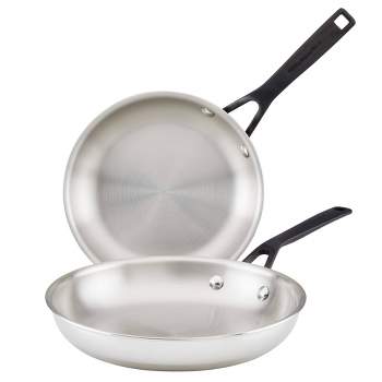 1.5qt Stainless Steel Sauce Pan with Straining Lid Silver - Figmint™