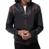 X RAY Mens Motorcycle PU Leather Jacket With Faux Shearing Lining - 3 of 4