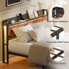 Furnulem LED Bed Frame Full Size with 2 USB Ports and Outlets Platform Metal Bed Frame No Box Spring Needed Noise-Free - 3 of 4