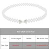 INSPIRE CHIC Women's Pearl Belt Crystal Rhinestone Retro Elastic Thin Waist Belt for Wedding Dress - 4 of 4