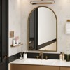 SEVOBAL Bathroom Vanity Mirrors Arched Wall Mirror Sturdy Metal Frame and Shatterproof Glass Long-Lasting Durability, Gold, 24.02"*0.98"*35.83" - 4 of 4