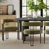 7-Pcs Dining Set for 6 Upholstered Chenille Chairs with 79" Oval Dining Table Modern Design for Dining Room,Kitchen Decor-Tanpinhause - 4 of 4
