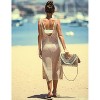 Womens Beach Cover Slit V Neck Sheer Tank Dress Boho Beach Dress Beach Cover Ups for Bikini Bathing Suits Cover-Ups - 2 of 4