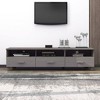 vidaXL HAMAR TV Stand TV Console Sideboard TV Unit Cupboard Solid Wood Pine - 2 of 4