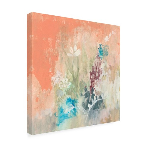 Trademark Fine Art 'Book Pressed Flowers I' Canvas Art by Jennifer Goldberger