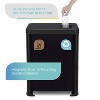 Home Zone Living 19 Gallon Stainless Steel Dual Trash and Recycling Can with CleanAura Odor Control and Soft Close Lid, Black - 4 of 4