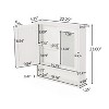 Christopher Knight Home Haswell Modern 2 Door Cabinet with Mirrors, Matte White - 3 of 4