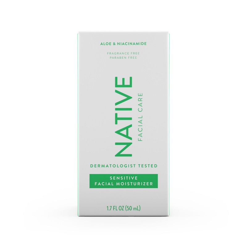 Native Aloe &#38; Niacinamide Facial Moisturizer for Sensitive Skin - Unscented - 1.7oz, 4 of 10