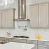 Cobbe Pot Filler Faucet Brushed Nickel Wall Mounted Folding Kitchen Mixer Hob Mixer with Double Section Swing Arms - 3 of 4