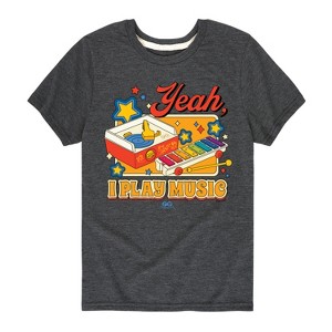 Boys' - Fisher Price - Yeah I Play Music Short Sleeve Graphic T-Shirt - 1 of 4