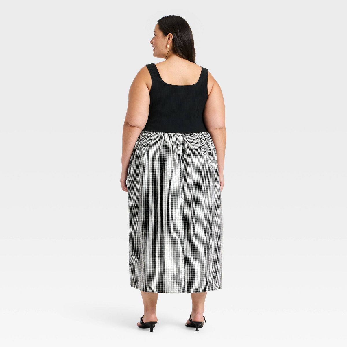 Women's Pullover Knit to Woven Midi Dress - A New Day™ - thumbnail 5
