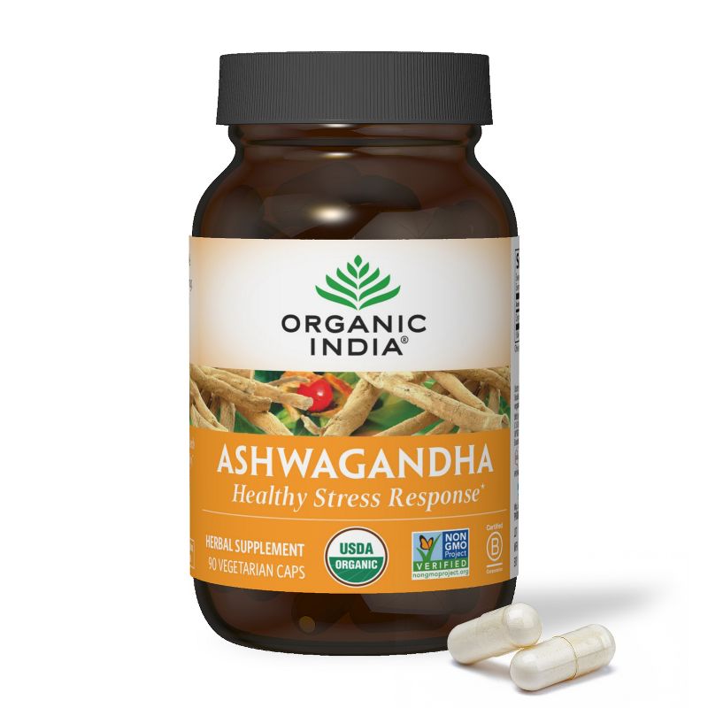ORGANIC INDIA Ashwagandha Herbal Supplement, 1 of 8