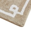 24x72" Cotton Tufted Bath Rug, Water Absorbing Carpet at the Bathroom Entrance - 3 of 4