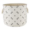 Bone Dry Polyester Pet Bin Paw/Bone - 3 of 4