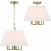 Crystorama Lighting Westwood 5 - Light Semi-Flush Mount in  Vibrant Gold - 3 of 4