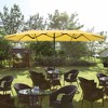 Yescom 14' Double-sided Twin Patio Umbrella Sun Shade UV30+ Water Fade Resistant Crank Outdoor Garden Market - 2 of 4