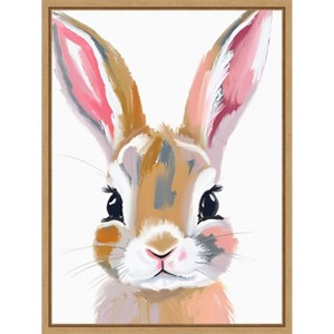 Amanti Art Bunny by Ohkimiko  Framed Canvas Wall Art - 1 of 4