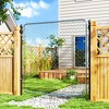 Outsunny Garden Gate Chain Link Fence Gate, Galvanized Steel Garden Door for Yard Entrance Way - 3 of 4