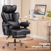 COMHOMA Big and Tall Office Chair with Footrest and Lumbar Support, High Back - 4 of 4