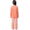 Fruit of the Loom Girls Long Sleeve Fleece Pajama Set, 2-Piece, Sizes 4-16 - 3 of 4