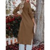 Essential Solid Open Front Maxi Long Knitted Cardigan Sweater for Women - 3 of 4
