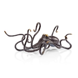 SPI Home Grasping Octopus Brass Sculpture Coastal Marine Accent Small Nautical Decor 4 Inches Tall - 1 of 3